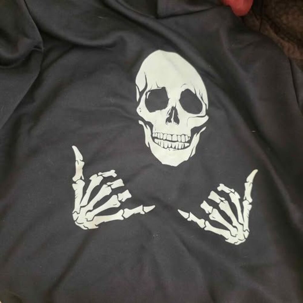 Halloween Skeleton sweater size 11/12  new